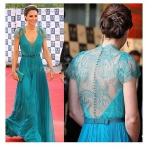 Teal blue dress